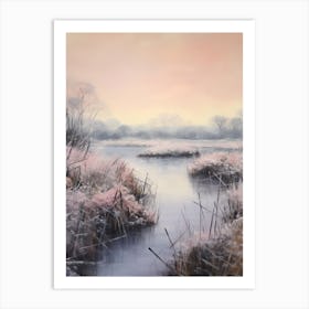 Dreamy Winter Painting The Broads England 4 Art Print