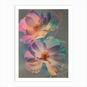 Iridescent Flower Cosmos 3 Art Print