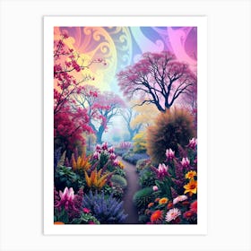 Garden Of Flowers 1 Art Print