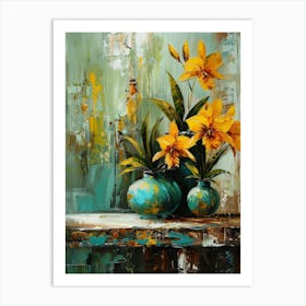 Yellow Lilies 3 Art Print