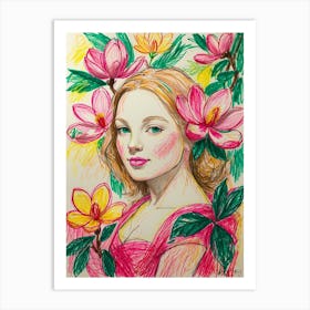 Magnolias Art Print