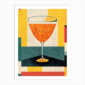 Aperol Cocktail Art Print