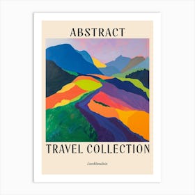 Abstract Travel Collection Poster Liechtenstein 4 Art Print