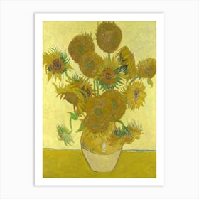 Vincent Van Gogh, Sunflowers, Fourth Version, 1888. Art Print