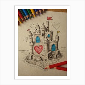 Castle Of Love Art Print