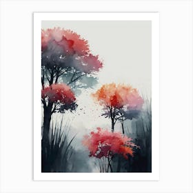 Trees In Autumn Art Print