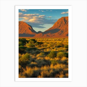 Etosha National Park 2 Namibia Vintage Poster Art Print