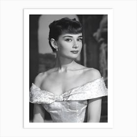 Audrey Hepburn Classic Movie Art Print