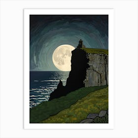 William Morris Full Moon Over Ireland Poster