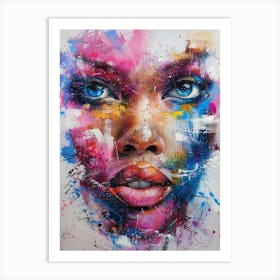 Woman'S Face 62 Art Print