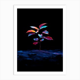 Tree In The Dark 2 Art Print