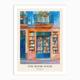 Valencia Book Nook Bookshop 4 Poster Art Print