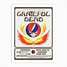 Revisiting The Grateful Dead S 1977 Barton Hall Show Poster Art Print