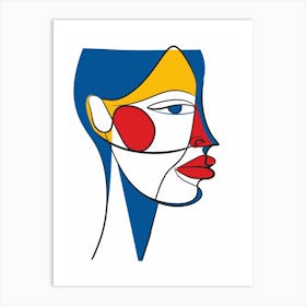 Face Of A Woman 26 Art Print