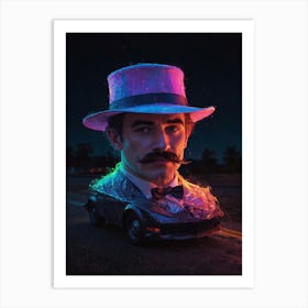 Man In Hat Art Print