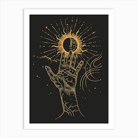 Astrology Hand 1 Art Print