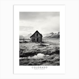 Poster Of Colorado, Black And White Analogue Photograph 1 Art Print