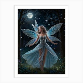 Fairy In The Forest Art Print