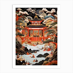 Kabuki Theater Japanese Style 3 Art Print