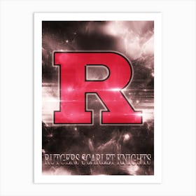 Rutgers Scarlet Knights Art Print