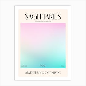 Sagittarius 1 Zodiac Sign Art Print