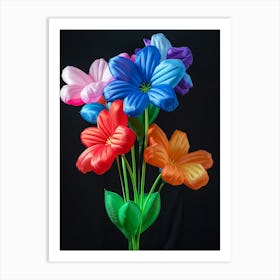 Bright Inflatable Flowers Love In A Mist Nigella 3 Art Print