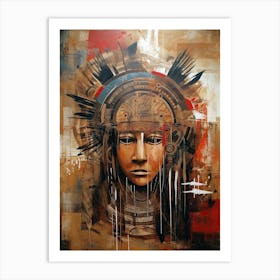 Nomadic Expressions: Weaving Tales of Native Beauty Art Print