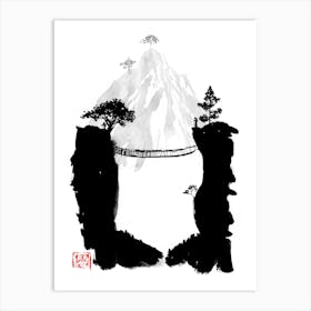 Monkey Bridge Art Print