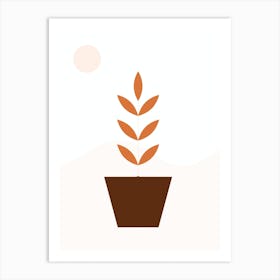 Plant In A Pot Art Print