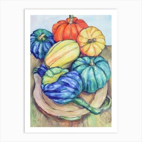 Kabocha Squash 2 Fauvist vegetable Art Print