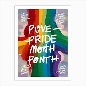 Pride Month Point Art Print