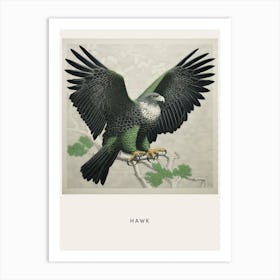 Ohara Koson Inspired Bird Painting Hawk 3 Poster Art Print