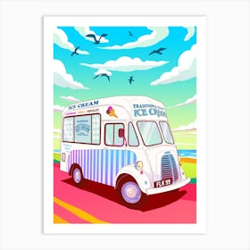 Ice Cream Van Art Print