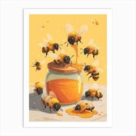 Cuckoo Bee Storybook Illustration 10 Art Print