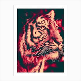 Tiger Retro Art Print