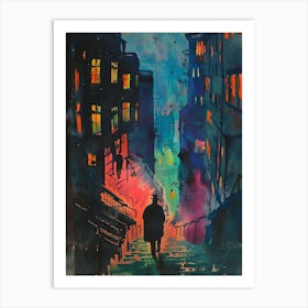 Night In The City 1 Art Print