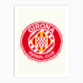 Girona Fc Painting Art Print