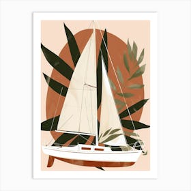 Sailboat Canvas Print 2 Art Print