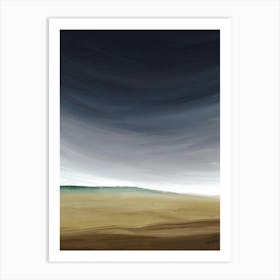 Moody Landscape, Abstract Landscape, Living Room Art, Acrylic Painting, Modern Art Art Print