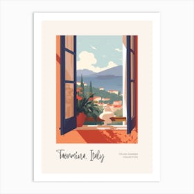 Taormina Cat On A Window 2 Italian Summer Collection Art Print