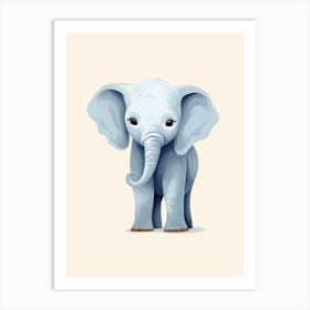 Baby Animal Illustration  Elephant 2 Art Print
