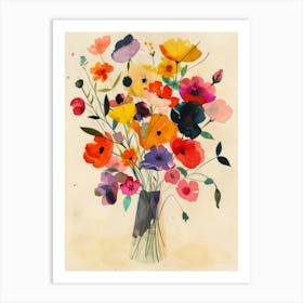 Flowers In A Vase 29 Art Print