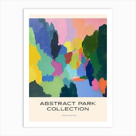 Abstract Park Collection Poster Tiergarten Berlin 2 Art Print