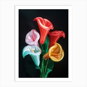 Bright Inflatable Flowers Calla Lily 2 Art Print