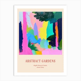 Colourful Gardens Norfolk Botanical Garden Usa 2 Red Poster Art Print