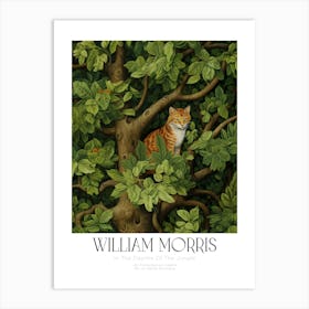 William Morris Cat Art Print