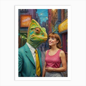 Lizard Man Art Print