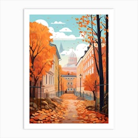 Helsinki In Autumn Fall Travel Art 1 Art Print