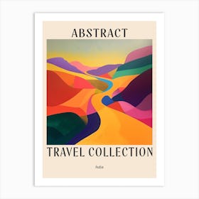 Abstract Travel Collection Poster India 3 Art Print