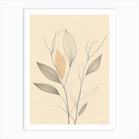 Abstract Leaves 5 Art Print